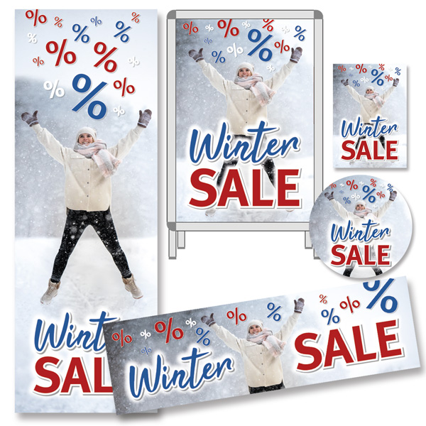 Deko-Sortiment Winter SALE, 5-teilig