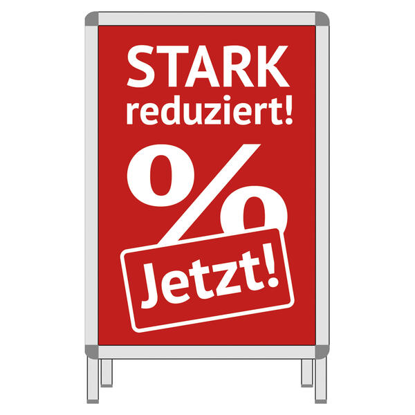 Plakat Jetzt! Stark Reduziert % DIN A1