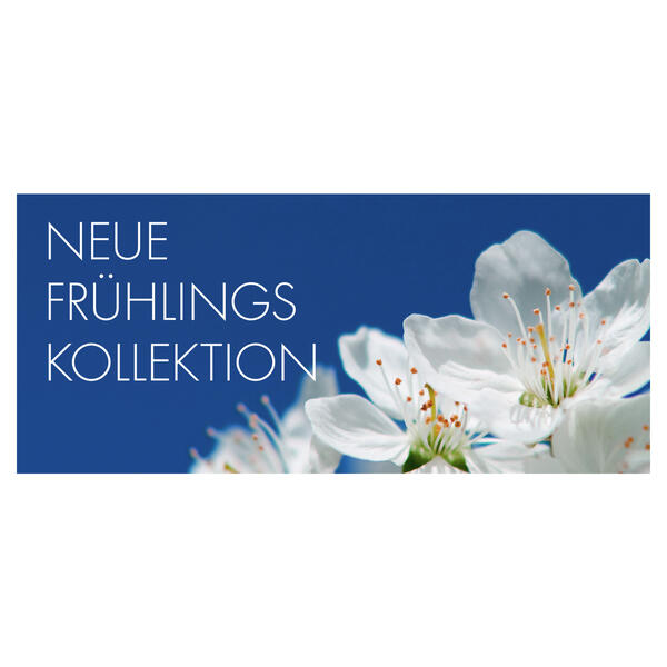 Plakatstreifen Neue Frhlings Kollektion 68x30 cm