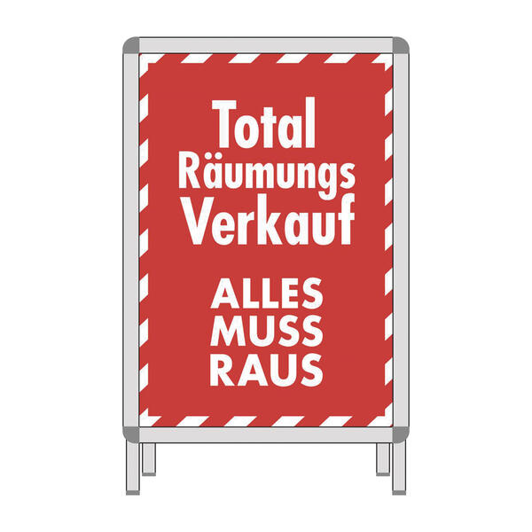 Plakat Total Rumungsverkauf DIN A1