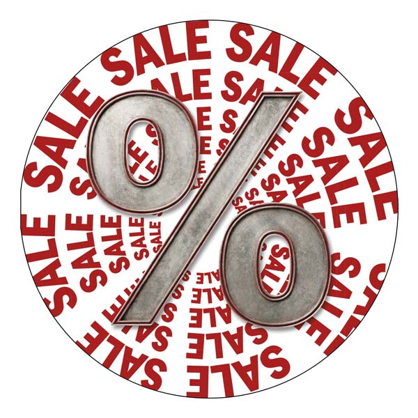 Ankleber SALE Impact, � 32 cm