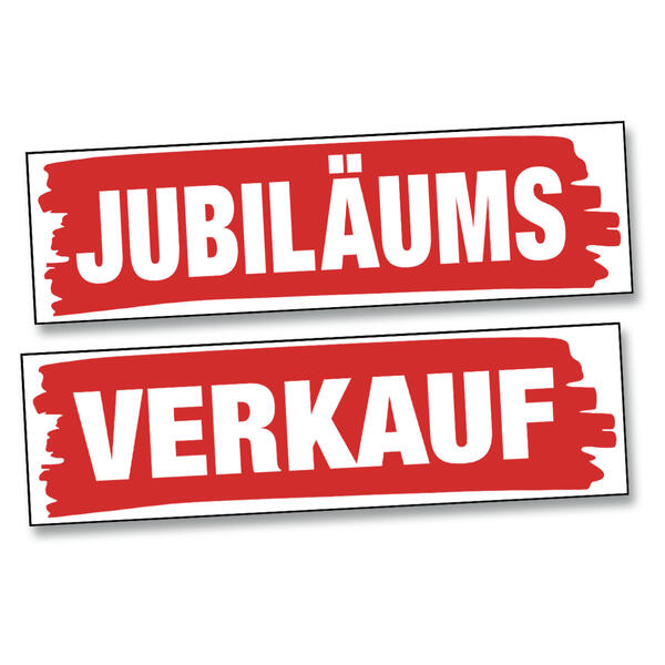 Plakat-Set JUBILUMS VERKAUF