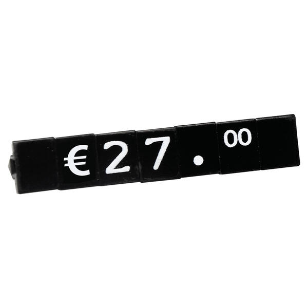Preisschildkassette Bern 6 mm, Schwarz