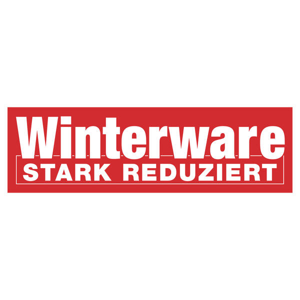 Papierplakat Winterware stark reduziert 100x30 cm