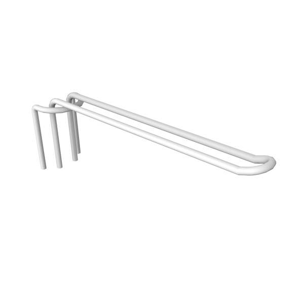 Einzelhaken fr Gitter, wei matt, 20 cm