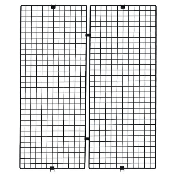 Ladenbau-Wandgitter H=150 cm, schwarz