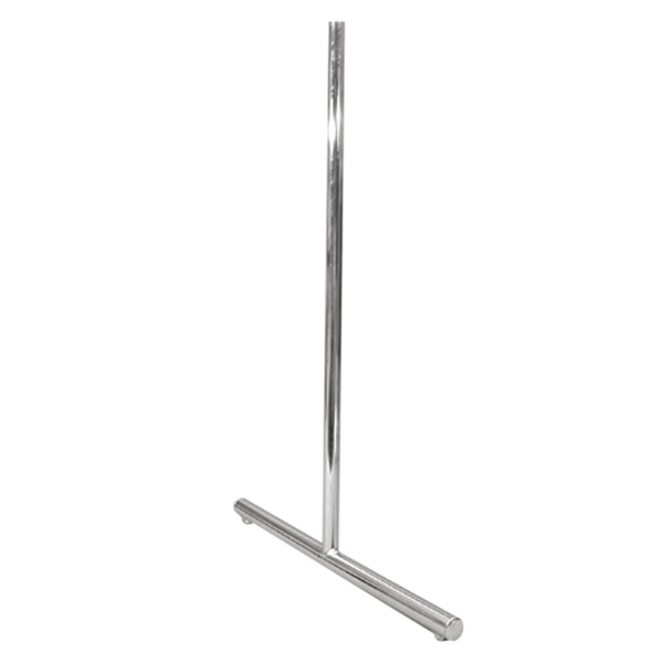 T-Stnder fr Ladenbaugitter, chrom, 835x600x32 mm