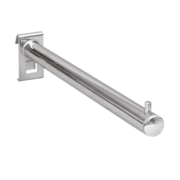 Abhngearm gerade fr Gitter, chrom, 25x315 mm