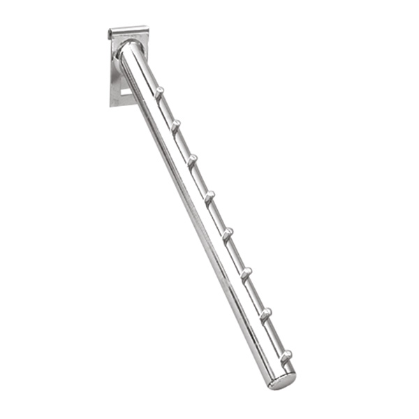 Abhngearm schrg fr Gitter, chrom, 25x300x195 mm