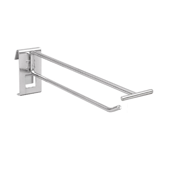 Einzelhaken fr Gitter mit Oberstab, chrom