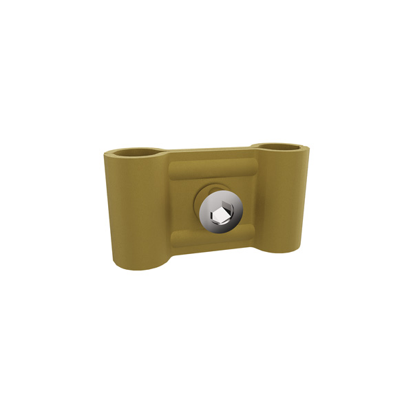 Gitterschelle  10 mm Draht, goldfarben, 47x17x25