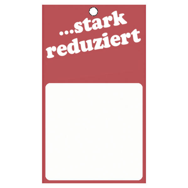 510 Anschieetiketten ...stark red., 4x5 cm auf Bogen gestan