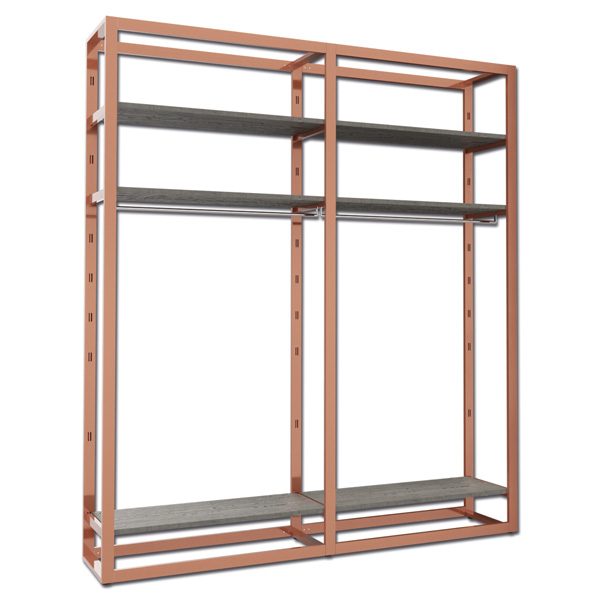 Ladenbausystem Venezia Kupfer 6 FB 2 TS K/G, Breite 214
