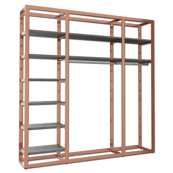 Ladenbausystem Venezia Kupfer, 10 FB 2 TS K/G Breite 222