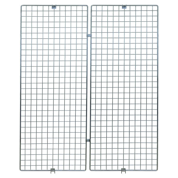 Ladenbau-Wandgitter H=150 cm, verchromt