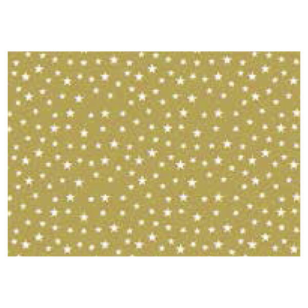 Weihnachtsgeschenkpapier Goldstar, 50cm:100m