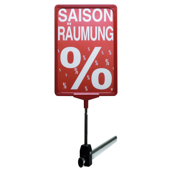 Plakatrahmen DIN A4, mit Ovalrohrhalter