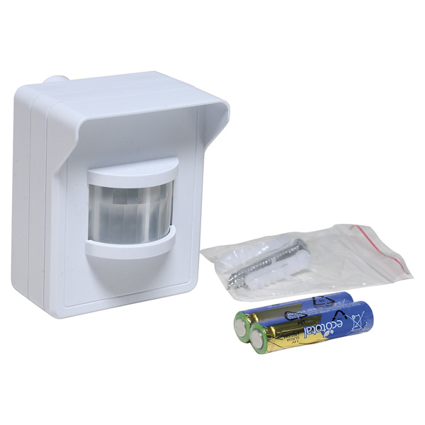Funk-Klingel PIR Sensor Pilota Porta Bewegungsmelder, Batter