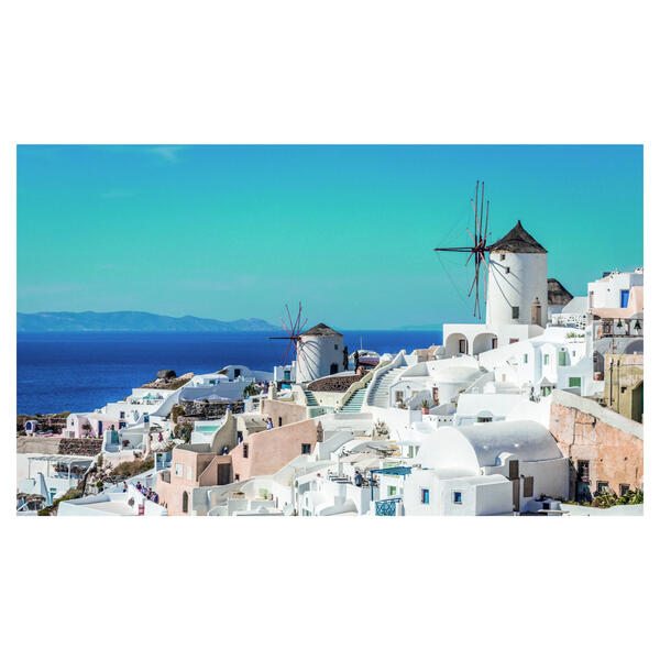 Leinwandbild Santorini, 70x40 cm
