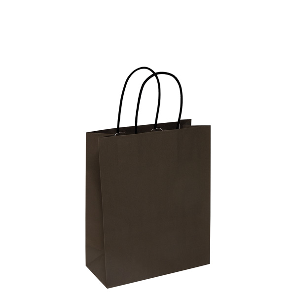 Papiertasche Milano Caf� mit Textilkordel