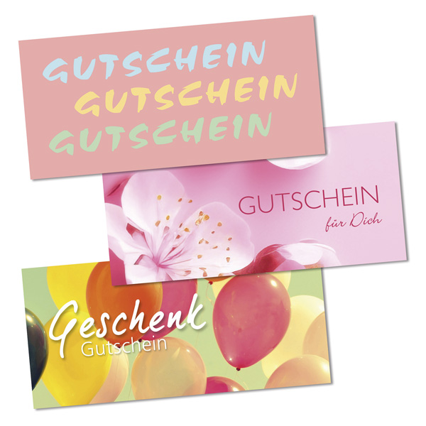 Spar-Angebot 30x Gutscheine DIN Lang, sortiert 3x Motiven (1