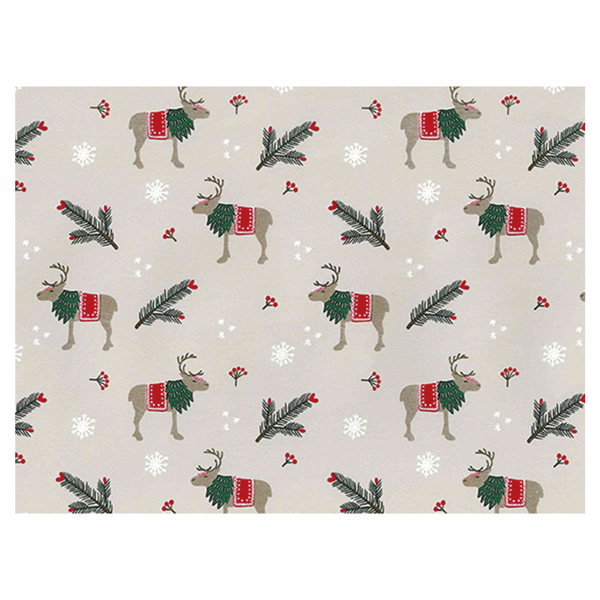Weihnachtsgeschenkpapier Rentiere Limited, 50cm:100m