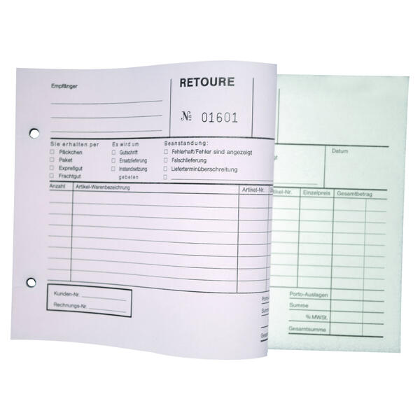 Retouren-Block DIN A5