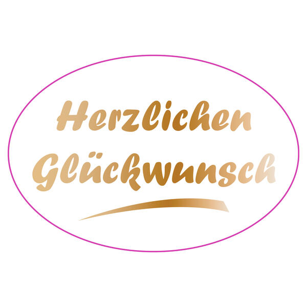 500 Schmucketiketten Herzlichen Glckwunsch