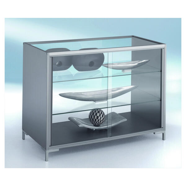 Vitrine Trend, Schiebetren mit Schlo