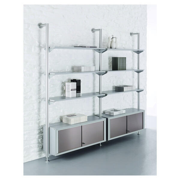 Wandregal mit Staufcher und Dekorfachbden