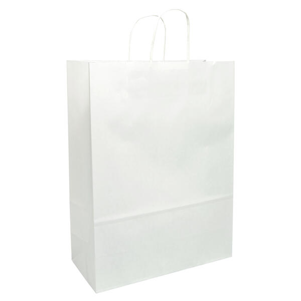 Papiertragetasche wei� mit Kordel