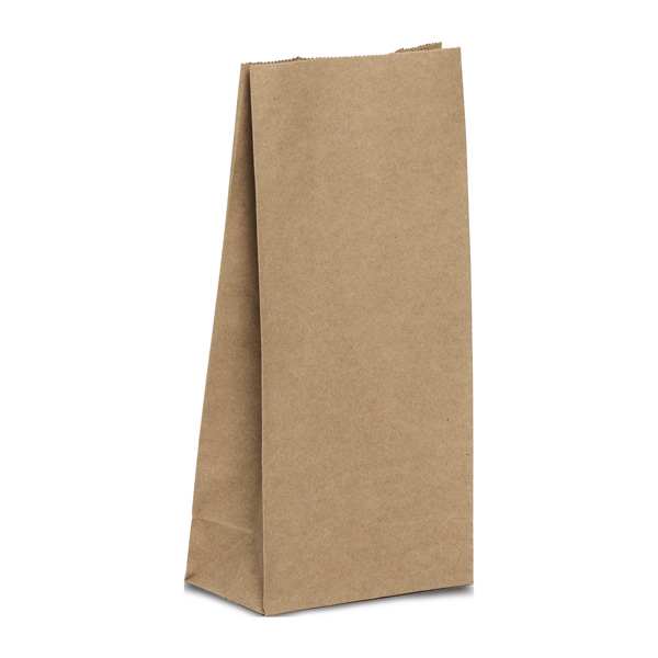 Mini-Bag braun 12+6,5x25 cm