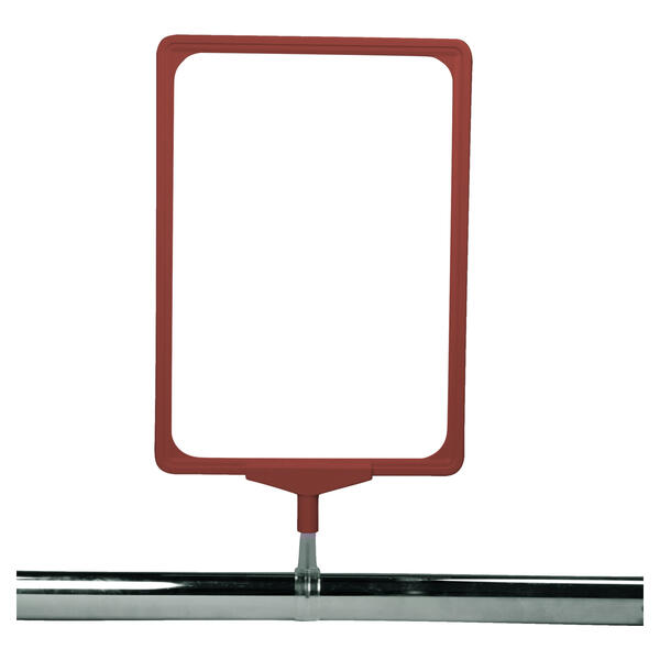 Plakatrahmen mit Ovalrohrklemme