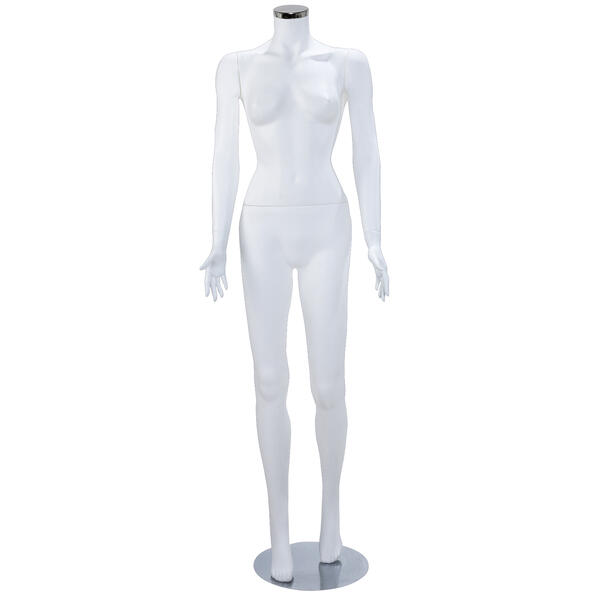 Schaufensterfigur weiblich, ohne Kopf, wei Pos. 1