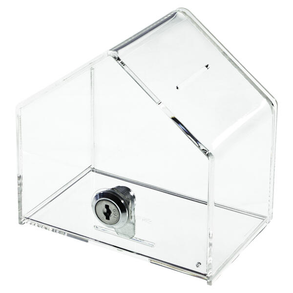 Acryl-Spendenbox Haus
