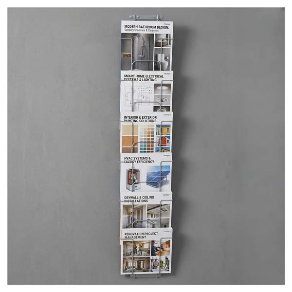 Draht-Wandprospekthalter 6xA4