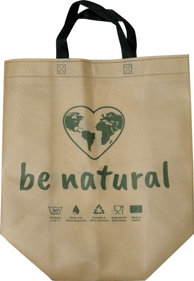 Gewebetasche PP-Vlies Be Natural 40+20x40 cm