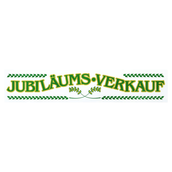 Ankleber Jubilumsverkauf