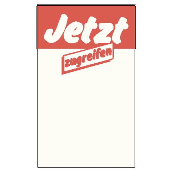 Papierplakat Jetzt zugreifen