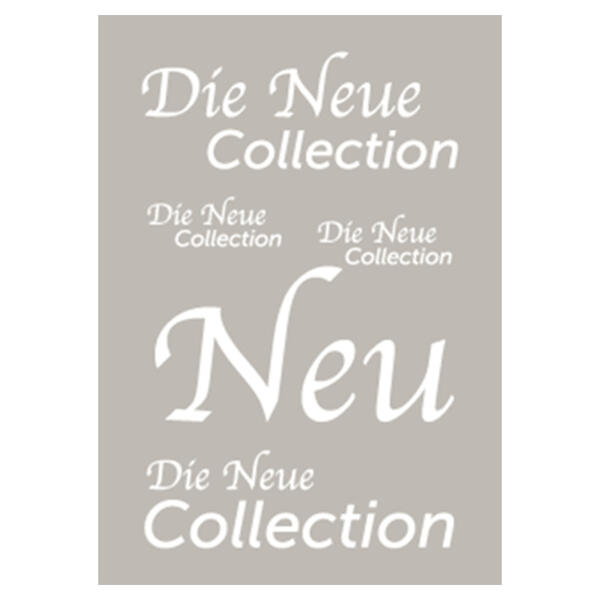 Plakat die neue Collection 60x85 cm