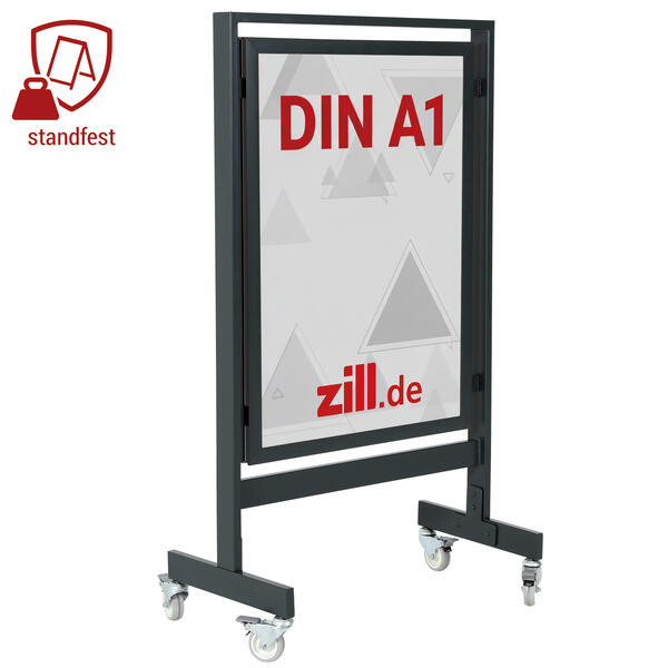 Kundenstopper Square, Plakatformat DIN A1