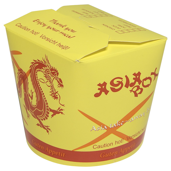 Asia Box 710 ml, rund mit Neutraldruck, 50St.