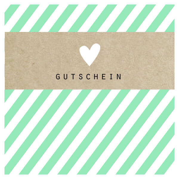 12 Gutscheinfaltkarten Any Time Trend Mint