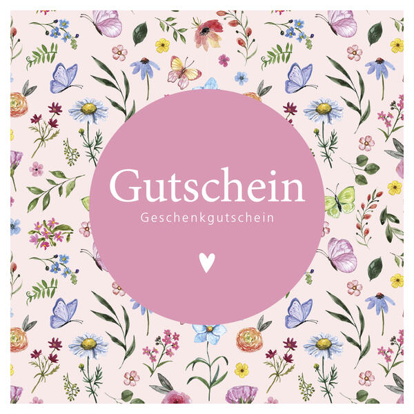 12 Gutscheinfaltkarten Any Time Blumen 10557