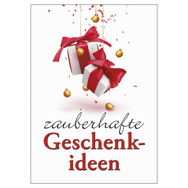 Plakat zauberhafte Geschenkideen, DIN A1