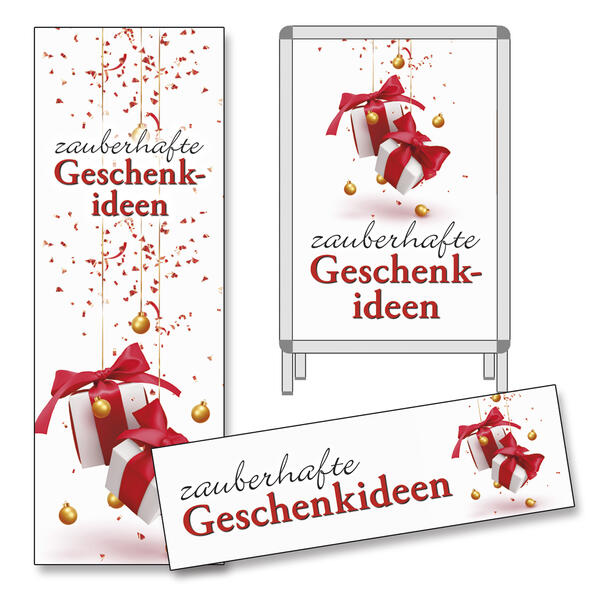 Deko-Sortiment zauberhafte Geschenkideen, 3-teilig