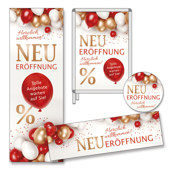 Deko-Sortiment Neu Erffnung