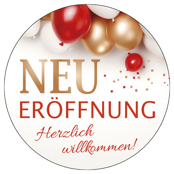 Ankleber Neu Erffnung,  32 cm