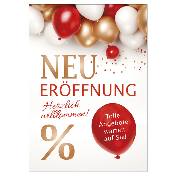 Plakat Neu Erffnung, DIN A1