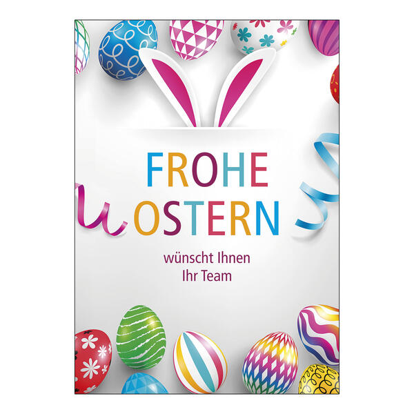 Plakat Frohe Ostern, DIN A1